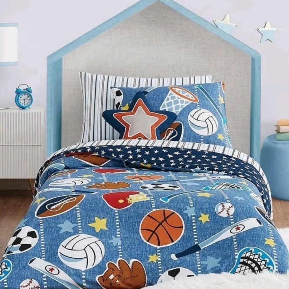 Mason & Mollie Sports 3-piece Bedding Set TWIN/TXL,  NWT